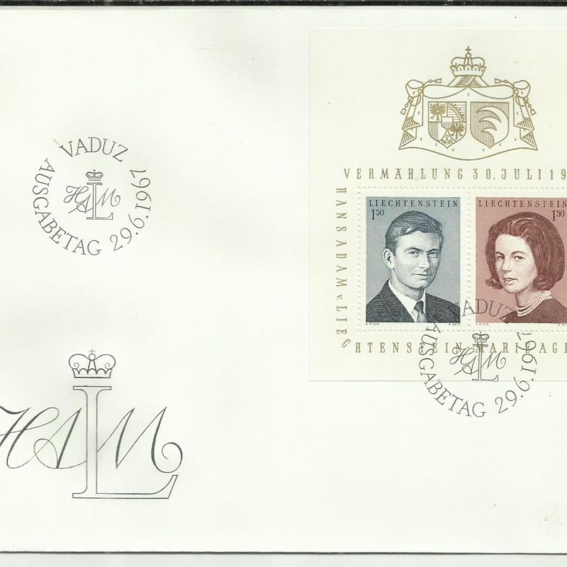1967.-Liechtenstein - F.D.C. - blokk - Vaduz - nem futott