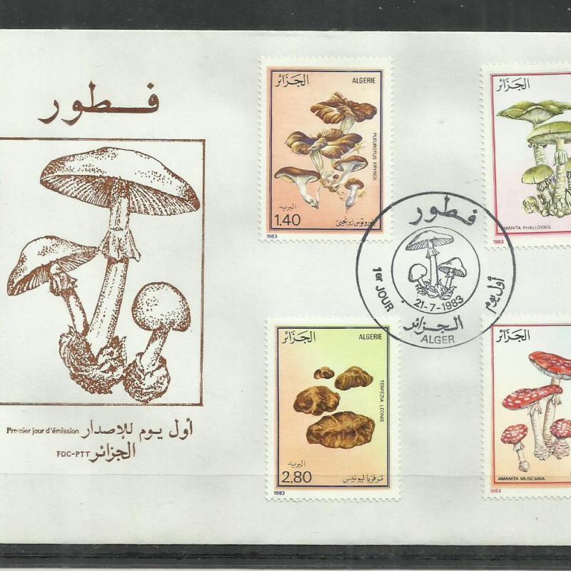 1983.-  Algéria - F.D.C.- MNH/** - Gomba -gombák sor