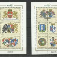 1997.- Magyar - MNH/** - blokkpár - Budapest és a megyék címerei