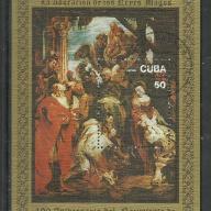 1977.- Kuba -Cuba -MNH/**-  blokk - Rubens - festmény