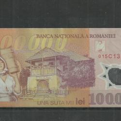 100 000 lei Románia  polimer használt.