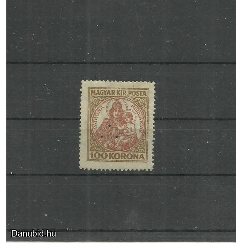 1921. - Koronás Madonna - MNH/** hármaslyukkal 100 korona
