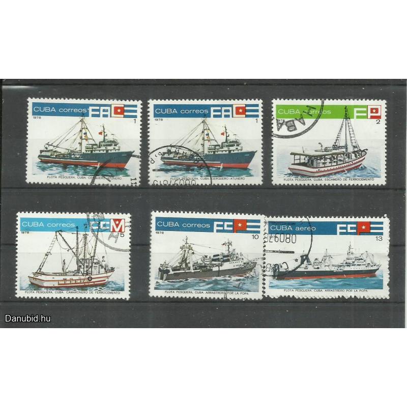 1978.- Kuba -Cuba -MNH/** - pecsételt - halászhajó sor