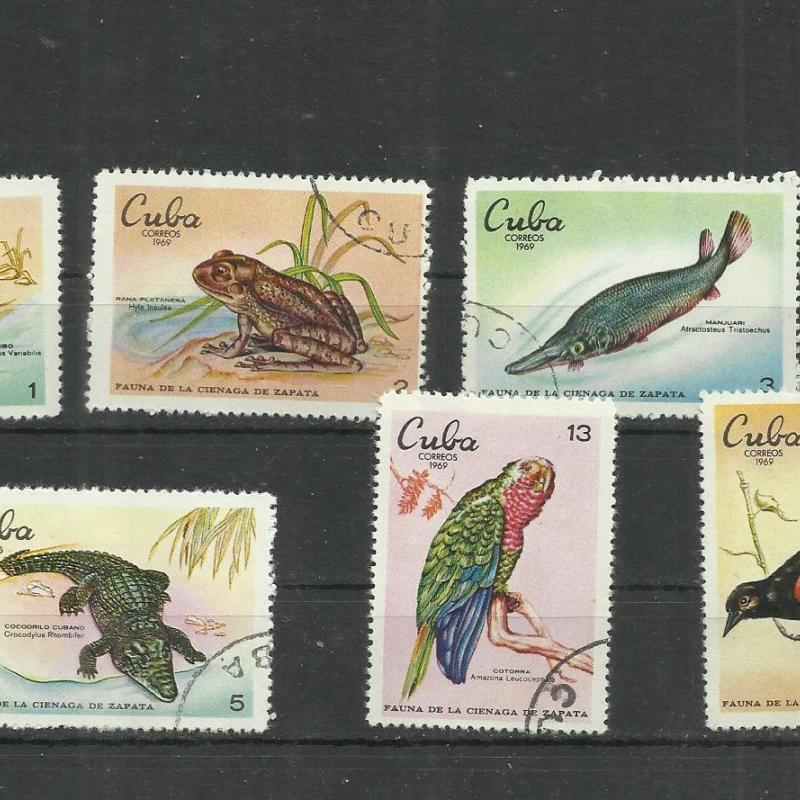 1969.- Kuba -Cuba -MNH/**- a Zapata-mocsár faunája  sor
