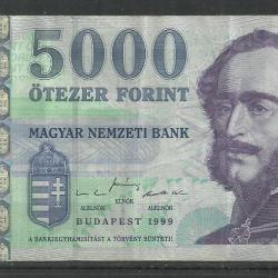 1999.- 5000 forint - használt állapot - BA