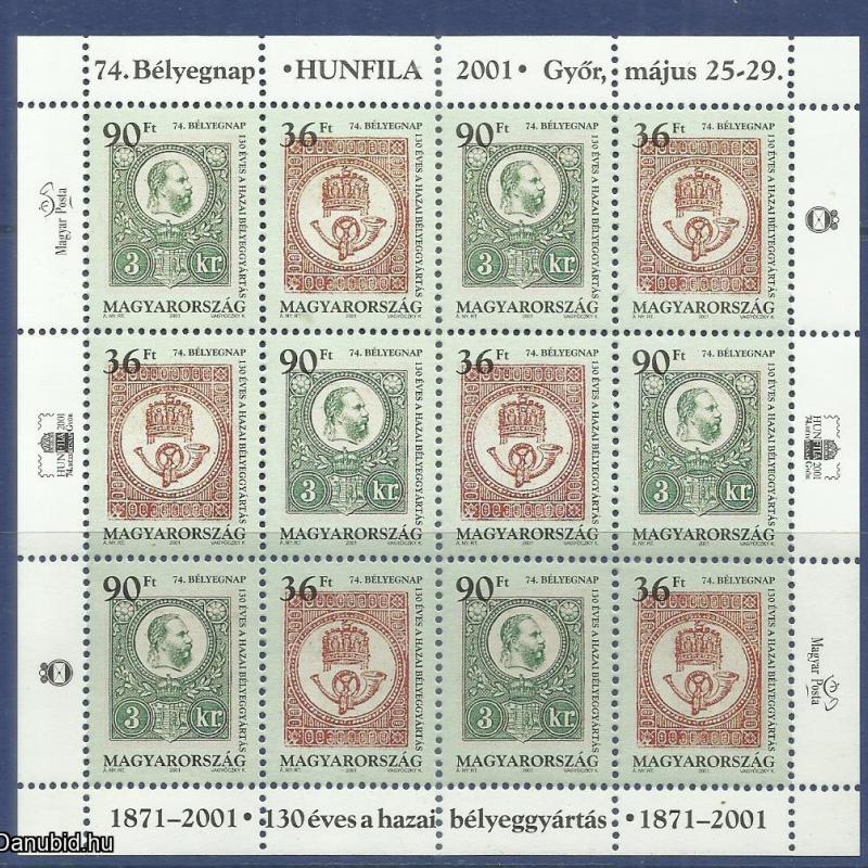 2001.- bélyegnap(74.) - blokk - MNH/**
