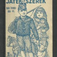 1920.-  1 db számolócédula - Rippel játékszerek - Budapest