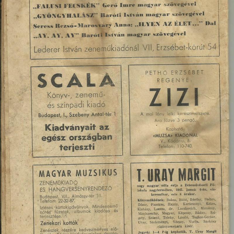 1938.- Sláger album- zene történeleem - Szögedi csárdás