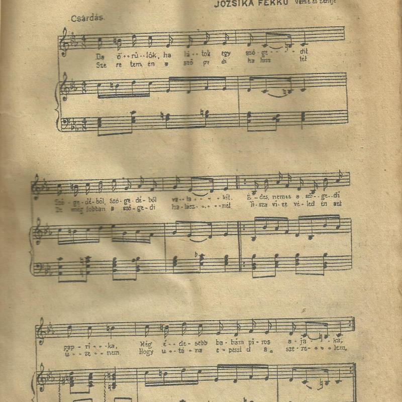 1938.- Sláger album- zene történeleem - Szögedi csárdás
