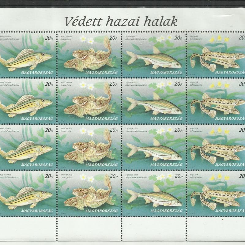 1997.- Védett hazai halak  - MNH/** - blokk