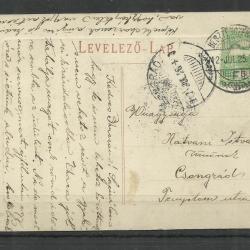 1912.- Besztercebámya - Leányiskola - futott képeslap