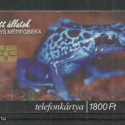 1999.- MATÁV - Védett állatok - Magyar Telefonkártya - Béka