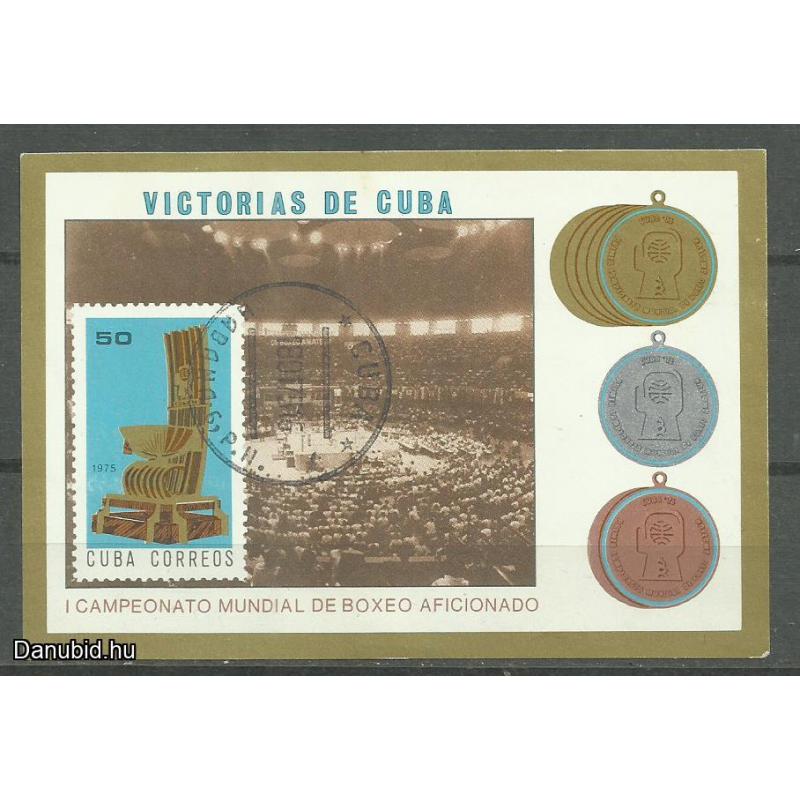 1975.- Kuba -Cuba -MNH/**- blokk - Boksz - Kubai győzelmek