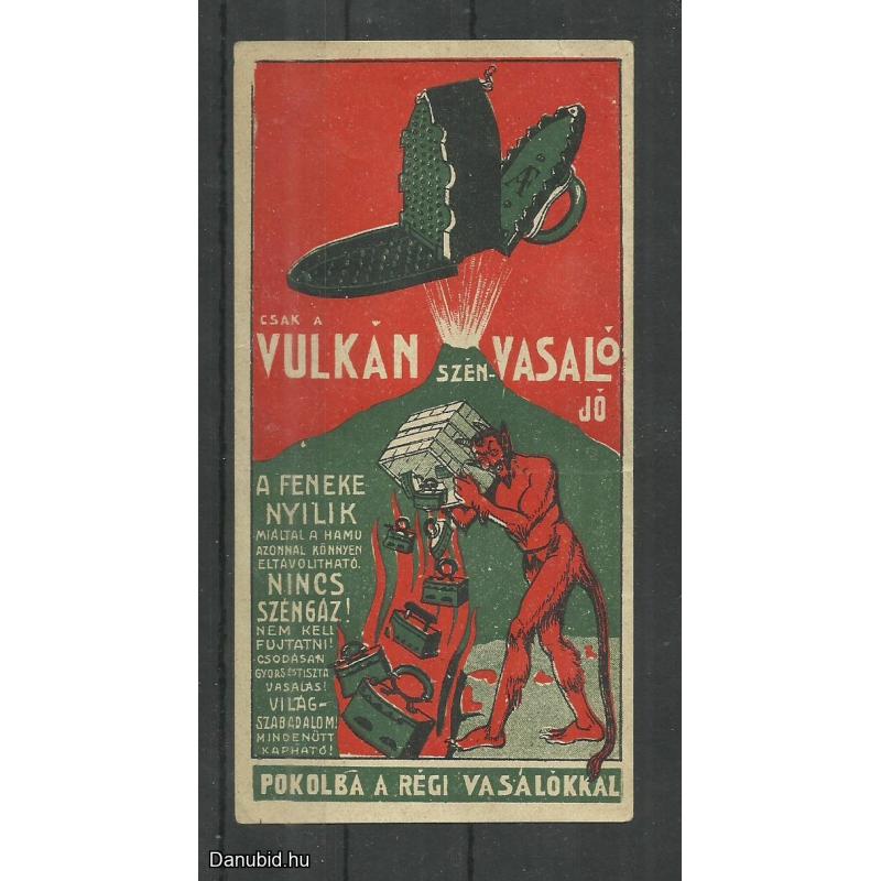 1920.- 1 db - számolócédula - Vuikán -vasaló