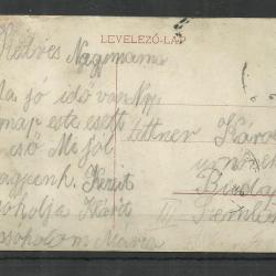 1913.- Szeged - futott képeslap - Tisza szálloda