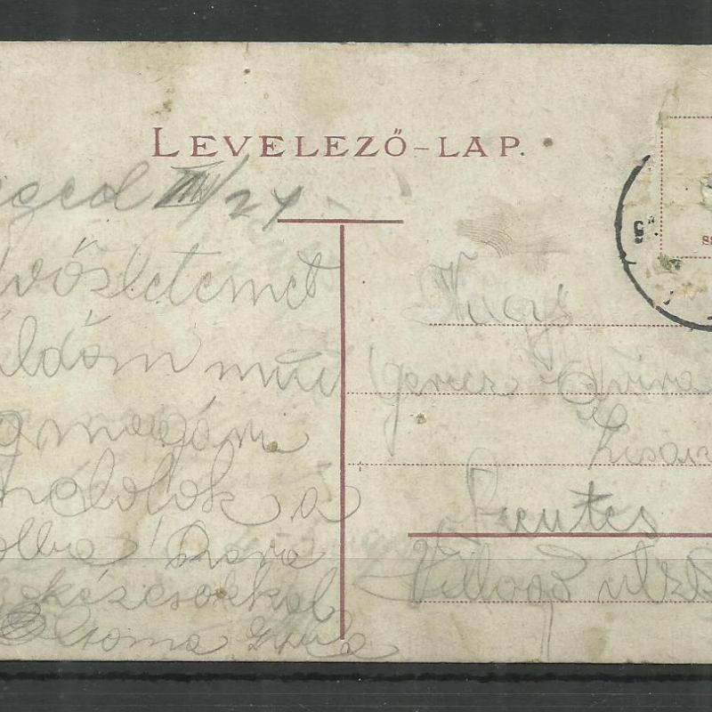 1905.- Szeged - futott képeslap - Kass vigadó