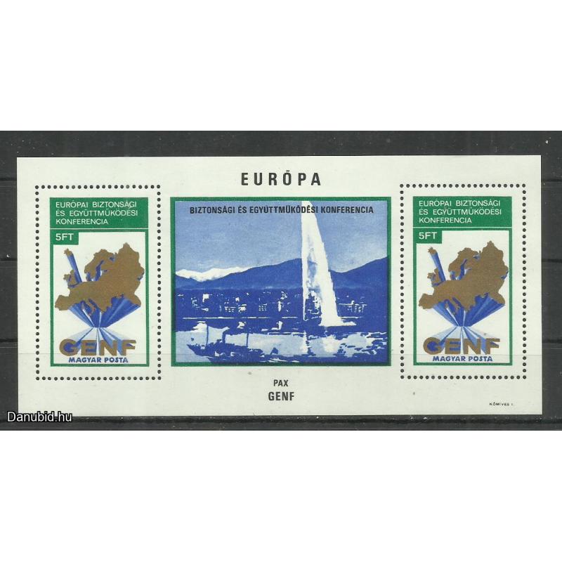 1974.- Magyar - MNH/** - blokk -  Európai Biztonsági - Genf