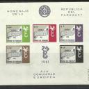 1961.- Paraguay - MNH/** - vágott blokk - EURÓPA