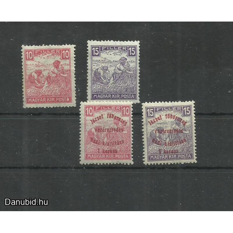 1916.- 1917.- Fehérszámú arató - Hadikiállítás - Margitsziget - MNH/**