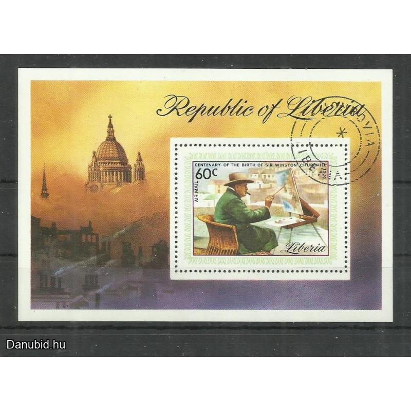 1974.- Libéria - blokk - MNH/** - W.Churchill - évforduló