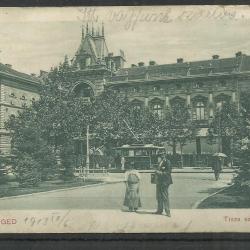 1913.- Szeged - futott képeslap - Tisza szálloda