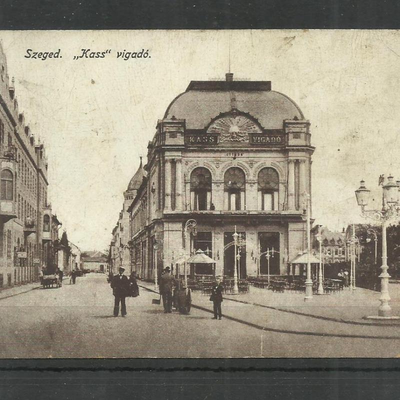 1905.- Szeged - futott képeslap - Kass vigadó