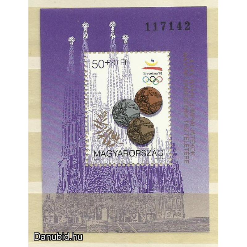 1992.- Barcelona blokk - MNH/** - Olimpiai érmesek