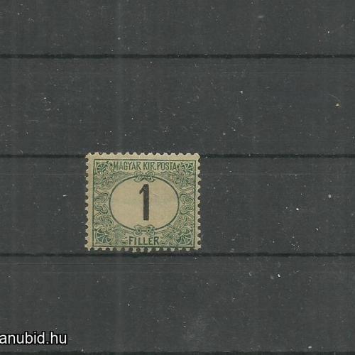 1903.- Zöld portó - (I.)- MNH/** - 1 fillér
