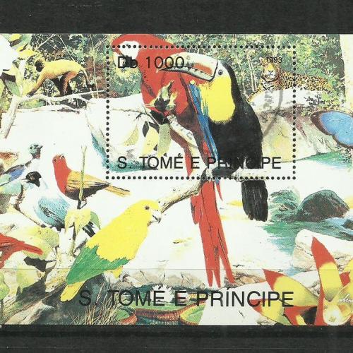 São Tomé és Príncipe -MNH/** - blokk -tukán