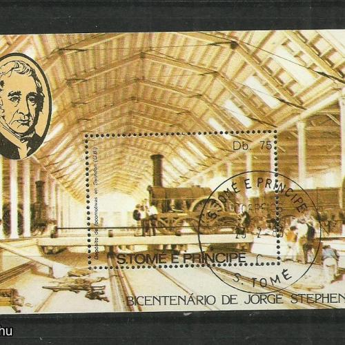 1982 - São Tomé és Príncipe -MNH/** - blokk - MOZDONYOK