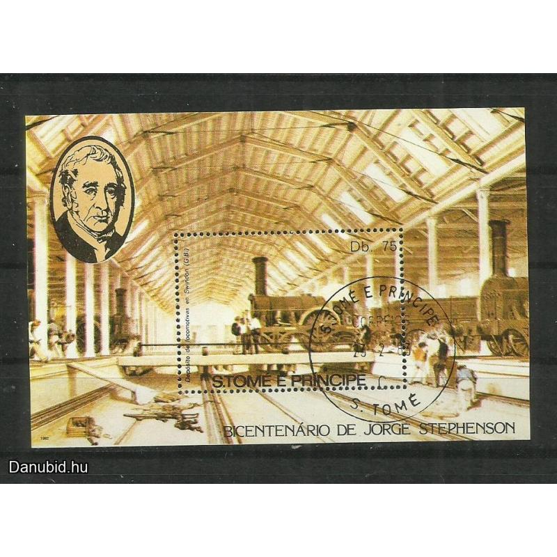 1982 - São Tomé és Príncipe -MNH/** - blokk - MOZDONYOK