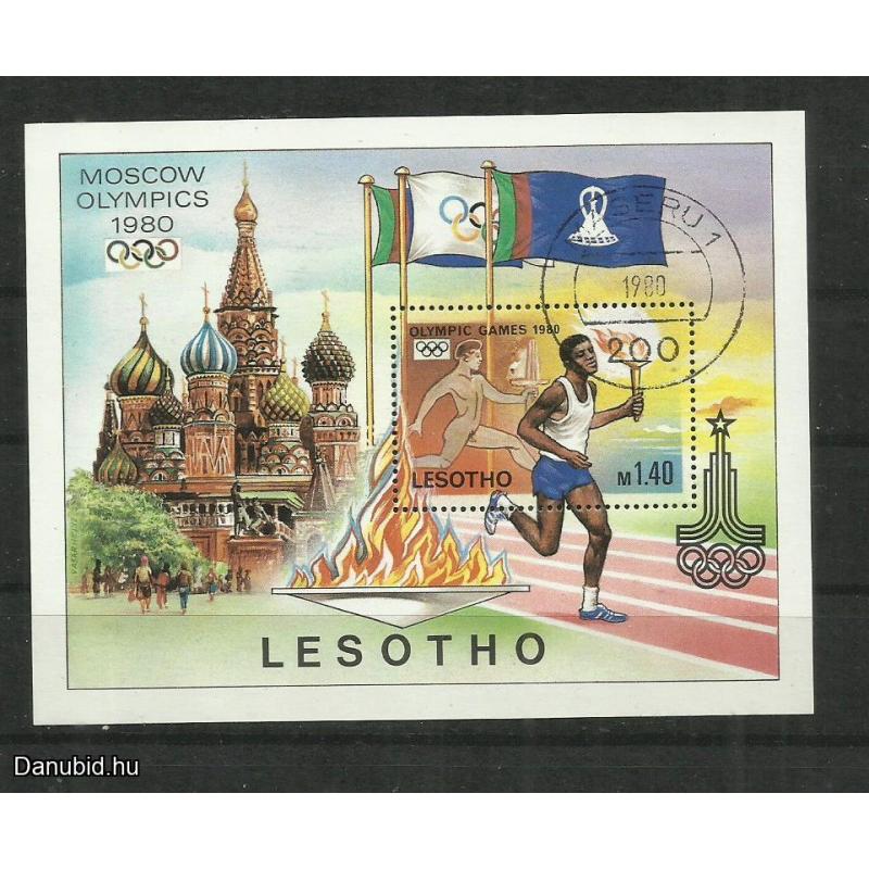 1980.- Lesoto - blokk -MNH/** - Olimpia Moszkvai Játékok Kreml Futás