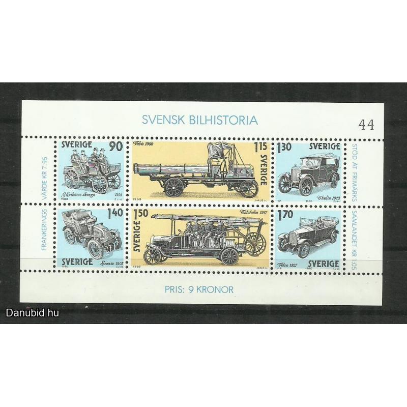 1980.- Svédország - MNH/** - blokk - autótörténelem