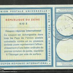 1975.- Zaire - U.P.U. kupon - felhasznált