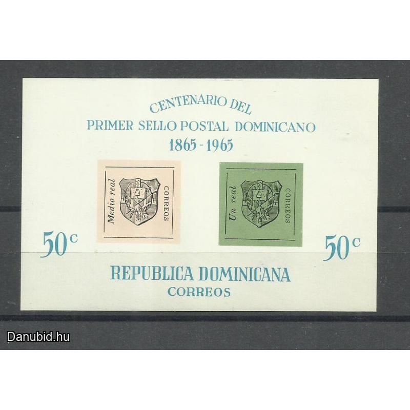 1965.- Rep.Dominika - MNH/** - blokk - bélyeg évszázados ünnepe