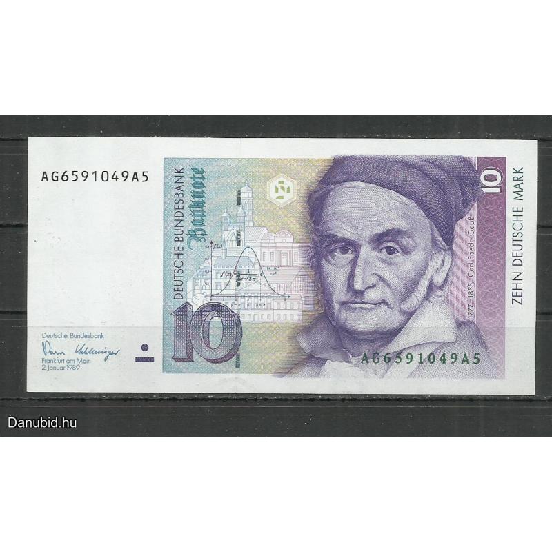 10 márka - 1989.- NSZK - Németország - UNC