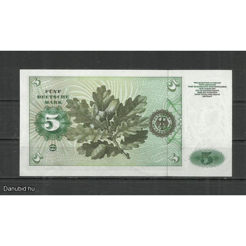 5 márka - 1960.- NSZK - Németország - UNC