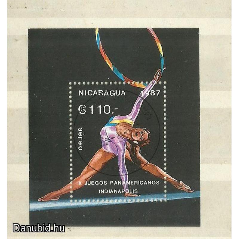 1987.- Nikaragua - blokk - MNH/** - Pan Amerikai játékok