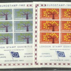 1962.- Anglia -GB  - UK Eurostamp London bélyegkiállítás emlékív x 2