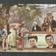 1972.- Sharjah - blokk  - MNH/** - John F. Kennedy