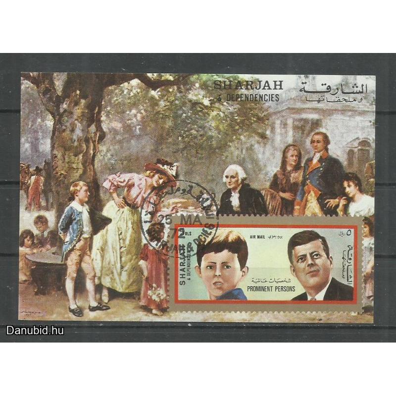 1972.- Sharjah - blokk  - MNH/** - John F. Kennedy