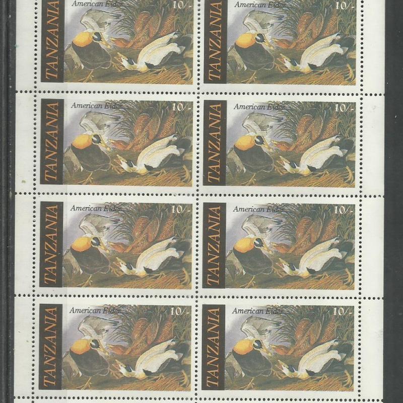 1986.- Tanzánia - blokk - MNH/** -Amerikai pehelyréce - ív