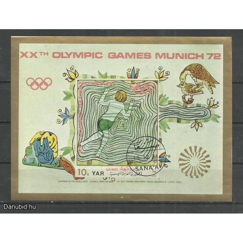 1972.- Dél Arábia - blokk - Olimpia - München - Jemen