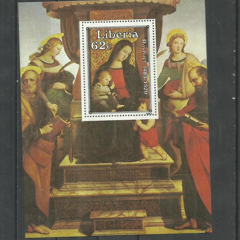 1983.- Libéria - blokk - MNH/** - festmény - Raffaello