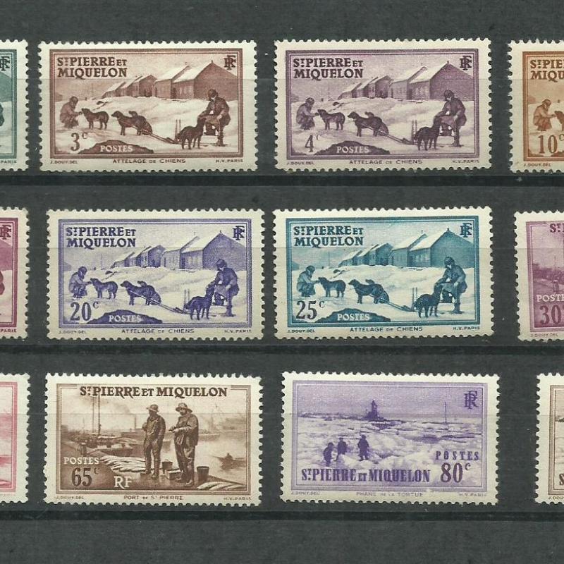 1938.- St. Pierre & Miquelon MNH/** Kutyacsapat / Szállítás
