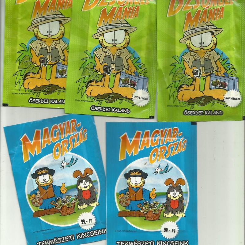 Dzsungel mánia - 3 db matrica- Magyarország 2 db