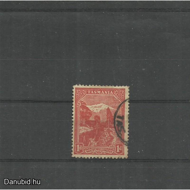 1901.- Tazmánia - 1d - Wellington hegy - pecsételt