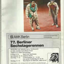 1981.- Magyar Cirkusz - műsorfüzet - Nyugat - Berlin