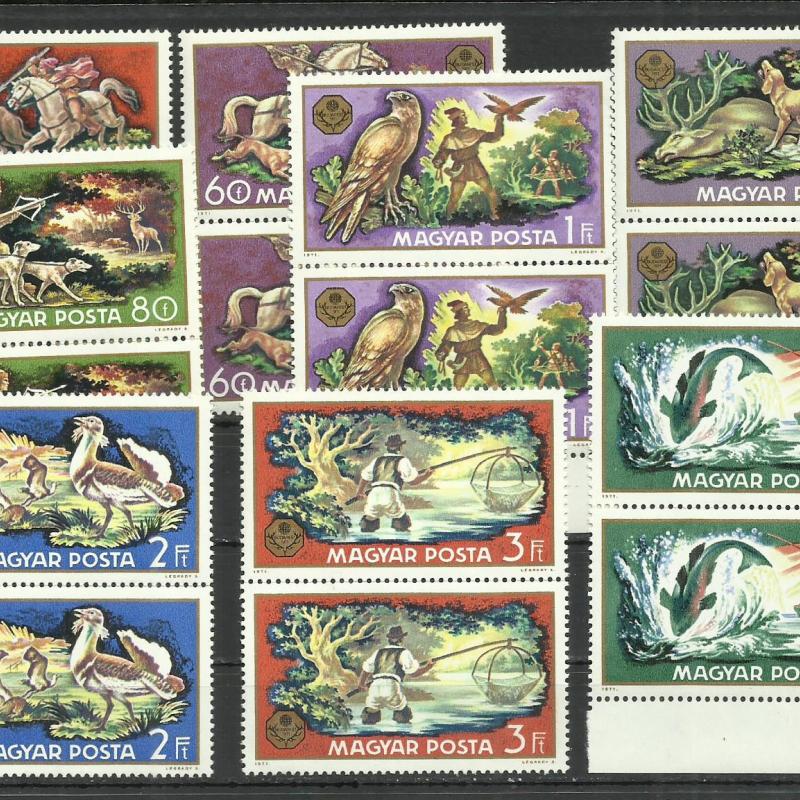 1971.- Vadászati ​​Világkiállítás - MNH/** - 2 x sor