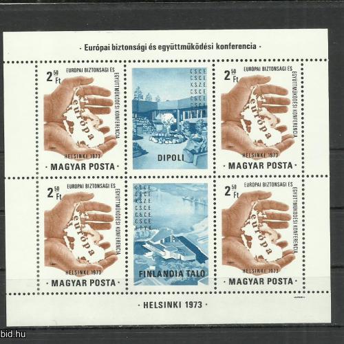 1973.- Európai biztonsági konferencia - MNH/** - blokk - Helsinki